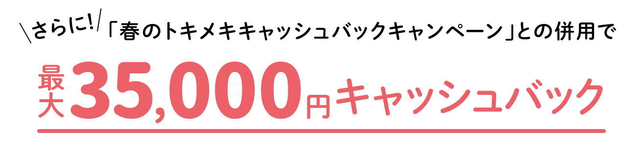 さらに「年末年始スマホ購入キャンペーン」との併用で最大35000円キャッシュバック