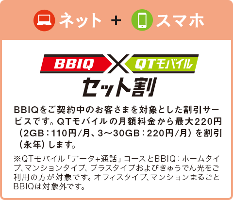 セット割について