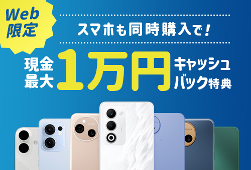 【Web限定】4GB/20GB割引キャンペーン