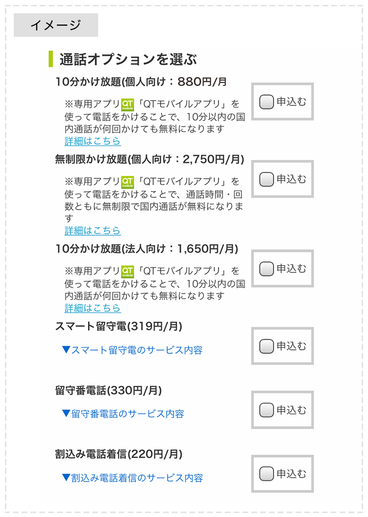 お申込みイメージ画像