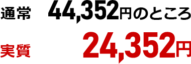 1回払い44,352円