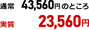 1回払い45,560円